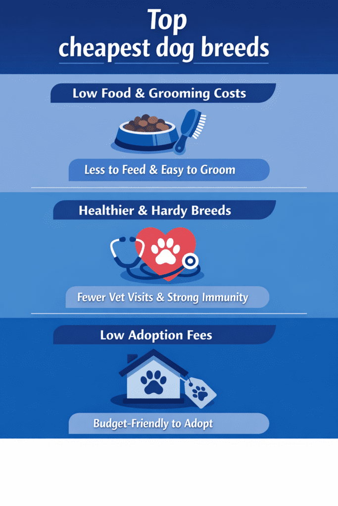 cheapest dog breeds