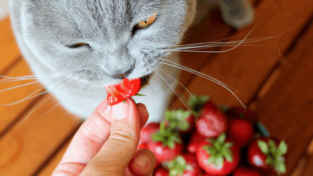 can cats eat strawberries